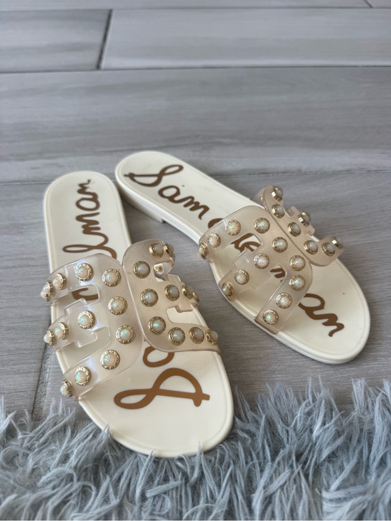 Sam Edelman Shoes - Sam Edelman Jelly Embellished Slide Sandals – Ivory – Size 7